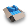 Bulk 10 - Yoga Block - Blue Bulk 10 - Yoga Block - Blue